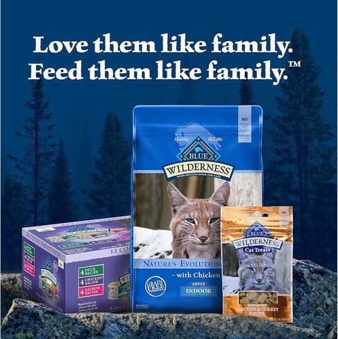 Blue Buffalo Wilderness Rocky Mountain Recipe Adult Wet Cat Food Paté, Chicken-Free & Grain-Free Recipe, Made with Natural Ingredients, Red Meat Feast, 5.5-oz. Cans (24 Count) in Saudi Arabia