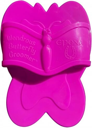 Epona Wondrous Butterfly Groomer for Horses – Effortless Curry Brush, Lifts Dirt & Dander, Fun Butterfly Shape, (Beautiful Blue) in Saudi Arabia