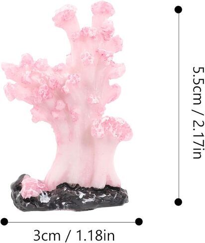 5Pcs Resin Coral Decor Simulated Coral Tree Fish Aquarium Ornament (Random Type) in Saudi Arabia