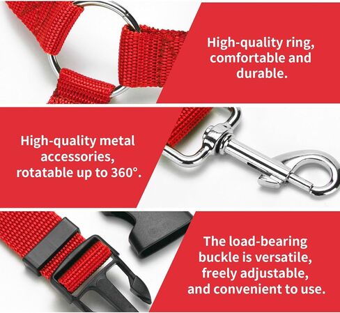 Nylon Pet Car Seat Belt Leash, Adjustable Dog Safety Harness for Car Travel, Vehicle Pet Restraint Leash for Dogs in Saudi Arabia