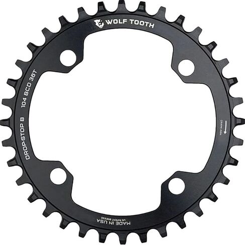 سلسلة دراجة جبلية عنكبوت 104 BCD من Wolf Tooth لسلسلة Shimano 12spd Hyperglide+ (32 سن، Drop-Stop ST، MTB) in Saudi Arabia