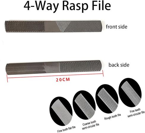 8-Inch Hoof Rasp Set (4 Pack) – Portable Precision Files for Hoof Detailing in Saudi Arabia