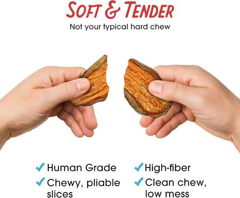 Farmland Traditions Dogs Love Sweet Potato Dog Treats, Premium Single Ingredient Human Grade Sweet Potato Dog Jerky, 1-Pound Bag in Kuwait