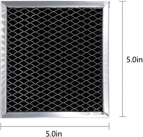 (عبوة من قطعتين) (5 × 5 بوصات) مرشحات دخان فحم الميكروويف لـ KitchenAid KMHC319EBS2 KMHC319EBS3 KMHC319EBS4 KMHC319ESS0 KMHC319ESS1 KMHC319ESS2 KMHC319ESS3 KMHC319ESS4 KMHC319ESS5 in Saudi Arabia