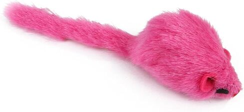 12Pcs Plush Mouse Cat with Realistic Squeaking Sound Bite-Resistant Pet for Cats and Kittens Washable Soft Chew-Resistant Play Favors to Protect Furniture Random Color in Saudi Arabia