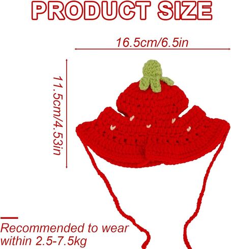 Cat Hat, Cute Flower Crochet Cat Hat Knitted Costume Headwear for Kitten Dog Puppy Pet Halloween Christmas Small Knit Cap Clothes Decoration (Pink) in Saudi Arabia