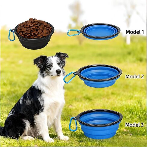 حقيبة علاج الكلاب لتدريب الحيوانات الأليفة، وحقائب علاج الكلاب ومجموعة أوعية الكلاب القابلة للطي للقطط والكلاب للمشي في الهواء الطلق والسفر. in Kuwait