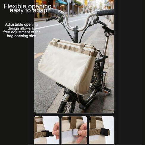 Dog Bike Basket Front Rack Mount, Aluminum Alloy Pet Carrier with Handle and Zippered Pocket, Top Access, Fits 2-Hole & 3-Hole Front Block Pig Nose Systems On Folding Bikes in Saudi Arabia