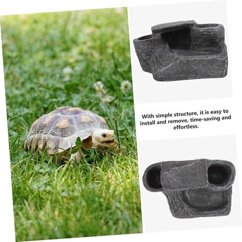 VICASKY Turtle Basking Platform Resin Climbing Rock for Reptiles and Aquariums Durable Basking Ramp for Tortoises Habitat Decor and Exercise Space for Pets in Saudi Arabia