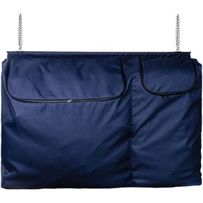 Dura-Tech 2 Pocket Water Resistant Stall Front Bag | Color Navy Stable Organization Solution | Double-Pocket Design for Horse Gear Storage in Kuwait