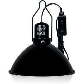 Reptile Lamp Fixture with Dimming Thermostat – Deep Dome Heat Lamp Holder with Adjustable Temperature Control, Compatible with Basking Bulbs & UVB Lights up to 160W. in Saudi Arabia