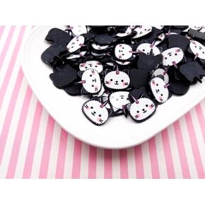 Flat-Backed Unicorn Cat Caticorn Cabochons, Smiling Cat Unicorns, Kawaii Cabochons rdnqu (6 Pieces) in Kuwait