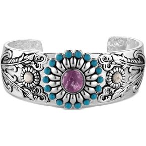 مونتانا سيلفرسيثز سوار عريض بلون تركواز من ويسترن لايف ستايل in Kuwait