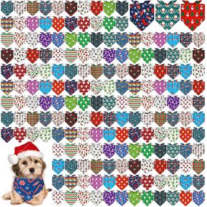 Aliceset 180 Pack St. Patrick's Dog Bandanas Bulk Irish Shamrock Dog Scarf Washable Adjustable Triangle Pet Bibs Neckerchiefs for Small Medium Large Pet Puppy Holiday Costumes Birthday Party Gift in Kuwait