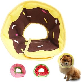 Soft Dog Cone, Lightweight Elizabethan Collar for Dogs, Adjustable Soft Cones for Dogs/Cats to Stop Licking After Surgery, Cute Strawberry Cone of Shame Alternatives for Pets(Large) in Saudi Arabia