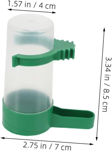 DECHOUS 20pcs Automatic Bird Waterer for Parrots and Small Birds Spillproof Drinking Bottle with Antispill Design Easy to Refill and Clean Water Feeder for Birdcage Accessories in Saudi Arabia