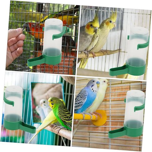 DECHOUS 20pcs Automatic Bird Waterer for Parrots and Small Birds Spillproof Drinking Bottle with Antispill Design Easy to Refill and Clean Water Feeder for Birdcage Accessories in Saudi Arabia