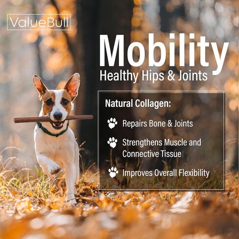 ValueBull Collagen Sticks for Dogs, 12 Inch Thick Chews, Natural Long-Lasting Dog Treats, 50 Count Bulk Pack - Supports Joints, Skin & Coat with Chondroitin & Glucosamine in Kuwait