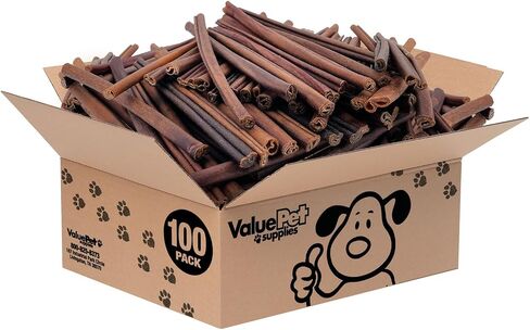 ValueBull Collagen Sticks for Dogs, 12 Inch Thick Chews, Natural Long-Lasting Dog Treats, 50 Count Bulk Pack - Supports Joints, Skin & Coat with Chondroitin & Glucosamine in Kuwait