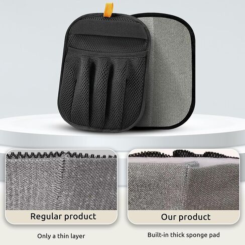 قفاز إزالة شعر الحيوانات الأليفة - أداة إزالة شعر القطط والكلاب الكهروستاتيكية المطورة حديثًا بخمسة أصابع للملابس والأثاث والسجاد والستائر والسيارة - قفاز العناية بالحيوانات الأليفة القابل لإعادة الاستخدام in Kuwait