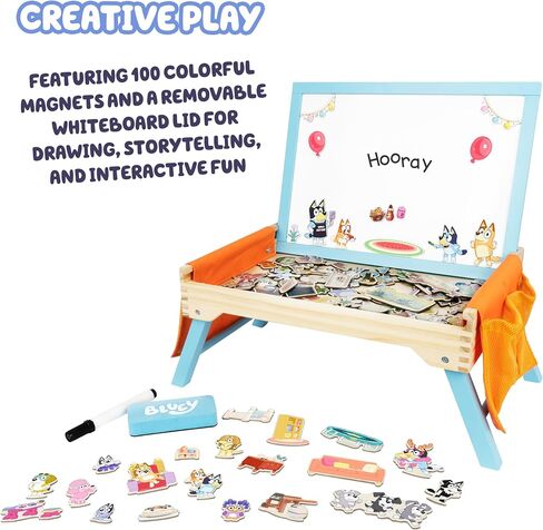 Bluey – Puppet Theater – Colorful Wooden Play Set with Theater and Puppets – FSC-Certified Material – Imaginative Fun for Ages 3 Years and Up in Saudi Arabia