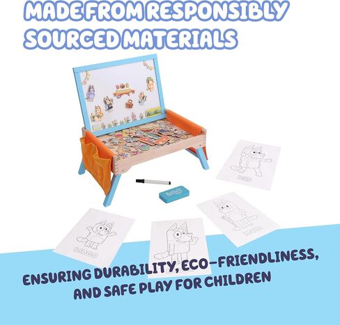 Bluey – Puppet Theater – Colorful Wooden Play Set with Theater and Puppets – FSC-Certified Material – Imaginative Fun for Ages 3 Years and Up in Saudi Arabia