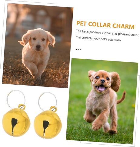 Charm Pet Collar Bells Crisp Sound for Dogs and Cats Easy to Install Decorative Pendants for Pet Collars in Saudi Arabia
