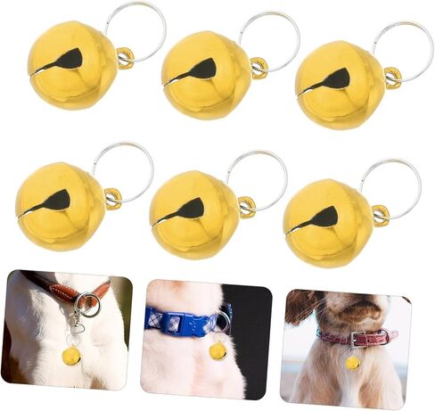 Charm Pet Collar Bells Crisp Sound for Dogs and Cats Easy to Install Decorative Pendants for Pet Collars in Saudi Arabia