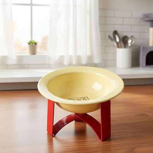 Elevated Pet Bowl, Non-Skid Tilted Anti-Spill Cat Food and Water Dish for Neck Relief, Raised Feeder for Cats and Small Dogs (Purple) in Saudi Arabia