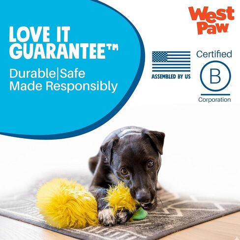 WEST PAW Rowdies Helga Durable Plush Dog Toy with Reinforced Seams Chew Resistant HardyTex Fabric and Interactive Squeaker for Safe Indoor and Outdoor Playtime Bundle for Dogs - Seafoam in Saudi Arabia