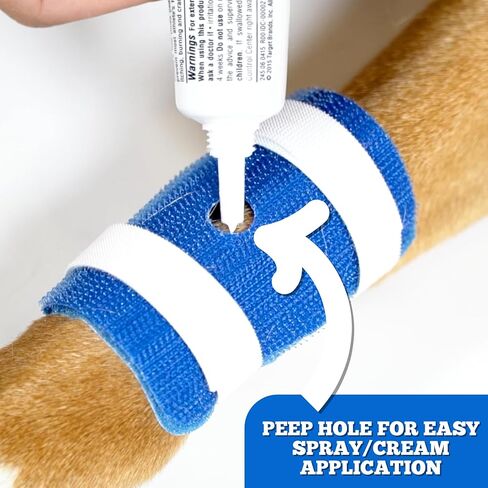 Proud Pet Patches Dog Bandage for Wound Care w/ Peep Hole Cover. Bandages for Dog Hot Spots, Lick Granuloma, Stitches and Wounds. Self Adhesive Wrap Works for Paw, Tail, Legs, Foot for Dogs & Cat in Kuwait