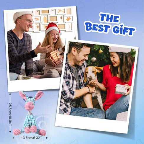 2026 New Dog Toys, Indestructible Plush Dog Toy, Dogs Toys for Aggressive Chewers, Dogs Squeaky Chew Toy for Indoor Pups Teething (Brown 1pcs) in Saudi Arabia
