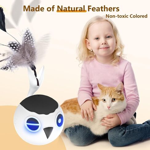 ORSDA 3 PCS Replacement Refills, Feather Tail, Elastic Net Tail, Plush Shrimps for Automatic Kitten Toys, only Suitable T93&T96 Cat Ball Toy in Saudi Arabia