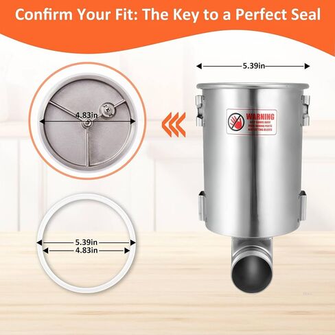 سدادة حشية احتياطية لحشو السجق لصانعي السجق الرأسي والأفقي سعة 3 و5 و7 لتر، متوافقة مع قطع غيار VEVOR وHakka وWeston (عبوة من قطعتين) in Kuwait