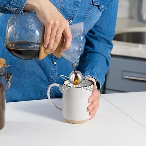 قطعتان من كرة تبريد الإسبريسو المصنوعة من الفولاذ المقاوم للصدأ والثلج قابلة لإعادة الاستخدام مع حامل، أداة تبريد للبوربون والسكوتش والكوكتيلات، ملحقات ماكينة الإسبريسو in Kuwait