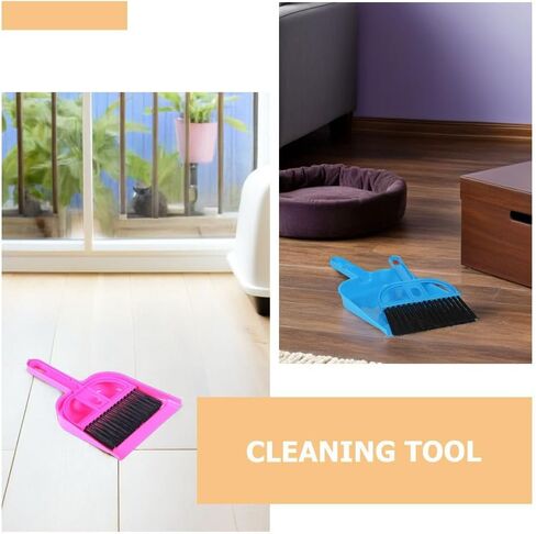UPKOCH 5 Sets Small Broom and Dustpan: Pet Cage Maintenance Supply for Guinea Pigs Rabbits Hedgehogs and Other Small Animals - Functional Cleaning Accessory in Saudi Arabia