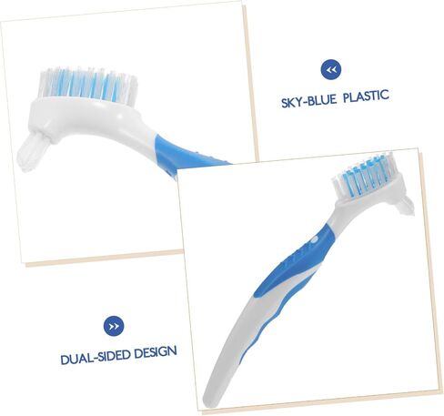 2pcs Double-Side Turtle Shell Cleaning Brush with Ergonomic Handle Bristles for Removing Dirt and Grime Portable Multi-use Turtle Care Tool for Shells and Conchs in Saudi Arabia