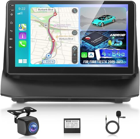 NHOPEEW [4 + 64G] لفورد فييستا 2009-2017 Android 15 Radio: 9 بوصة IPS شاشة اللمس ستيريو - CARPLAY و Android Auto ، AI DSP/EQ ، الصفحة الرئيسية المخصصة ، 5G WIFI ، GPS + CANBUS + CANBUS in Saudi Arabia