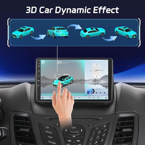 NHOPEEW [4 + 64G] لفورد فييستا 2009-2017 Android 15 Radio: 9 بوصة IPS شاشة اللمس ستيريو - CARPLAY و Android Auto ، AI DSP/EQ ، الصفحة الرئيسية المخصصة ، 5G WIFI ، GPS + CANBUS + CANBUS in Saudi Arabia