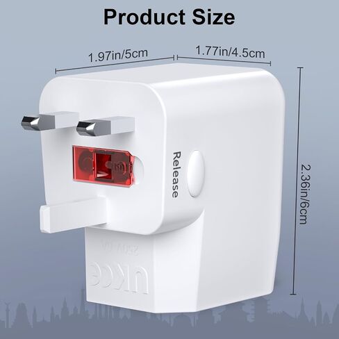 3-in-1 Travel Power Converters,International Plug Adapter,Worldwide Universal Power Adapter, All in One Travel Essentials Perfect for European US, EU, UK, AU 160 Countries,Black in Saudi Arabia