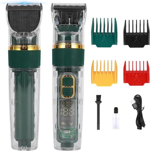 Pet Dog Grooming Kit Low Noise - Rechargeable Cordless Dog Clippers, IPX7 Waterproof Clippers with 4 Guide Combs & Stainless Steel Blade for Cats/Dogs/Small Animals in Saudi Arabia