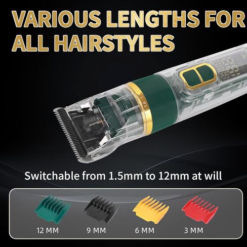 Pet Dog Grooming Kit Low Noise - Rechargeable Cordless Dog Clippers, IPX7 Waterproof Clippers with 4 Guide Combs & Stainless Steel Blade for Cats/Dogs/Small Animals in Saudi Arabia