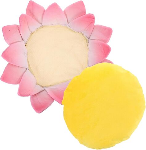 VICASKY Lotus Cat Sofa Bed Soft Plush Non Slip Pet Mat for Pets Cozy Cushion for Indoor Kittens Comfortable Rest Space with Enclosure and Stability for Cats and Kittens in Saudi Arabia