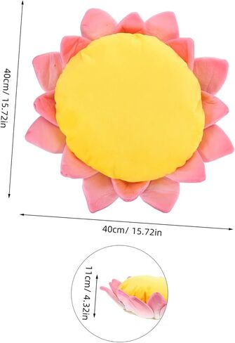 VICASKY Lotus Cat Sofa Bed Soft Plush Non Slip Pet Mat for Pets Cozy Cushion for Indoor Kittens Comfortable Rest Space with Enclosure and Stability for Cats and Kittens in Saudi Arabia