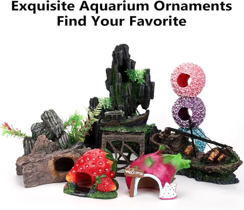 Big Ship Aquarium Decoration Resin - Large Weathered Sunken Shipwreck with Small Hole,Centerpiece for Fish Tank - Approx. 10" L x 4.5" W x 5.3" H(Big Ship) in Saudi Arabia
