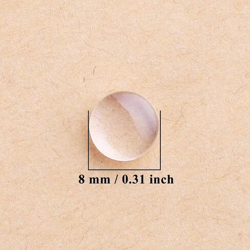 HAUTOCO 200Pcs 12mm Clear Glass Cabochons Round Cabochons Dome Tiles for DIY Earrings Necklaces Pendants Rings Cameo Photo Jewelry Making in Kuwait