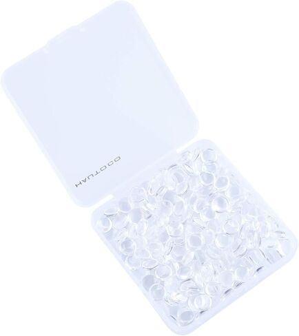 HAUTOCO 200Pcs 12mm Clear Glass Cabochons Round Cabochons Dome Tiles for DIY Earrings Necklaces Pendants Rings Cameo Photo Jewelry Making in Kuwait