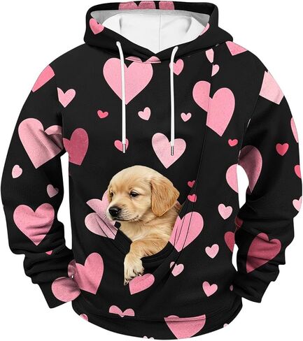 Mens Kangaroo Pouch Hoodie for Dogs Cats Pet Carrier Hoodie Long Sleeve Hooded Pullover Animal Holder Sweatshirt in Saudi Arabia