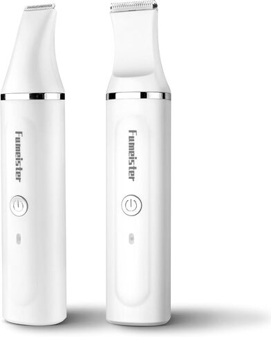 Dog Clippers for Grooming, Cordless Waterproof Dog Hair Trimmer with Type-C Charging, Low Noise for Trimming Cats & Dogs' Specific Areas Around Paws, Eyes & More (White) in Saudi Arabia