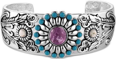 مونتانا سيلفرسيثز سوار عريض بلون تركواز من ويسترن لايف ستايل in Kuwait